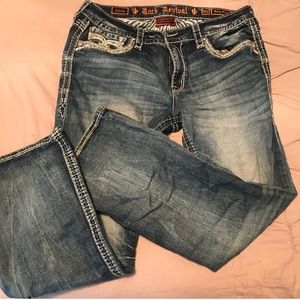 2 pairs of rock Revival Jeans